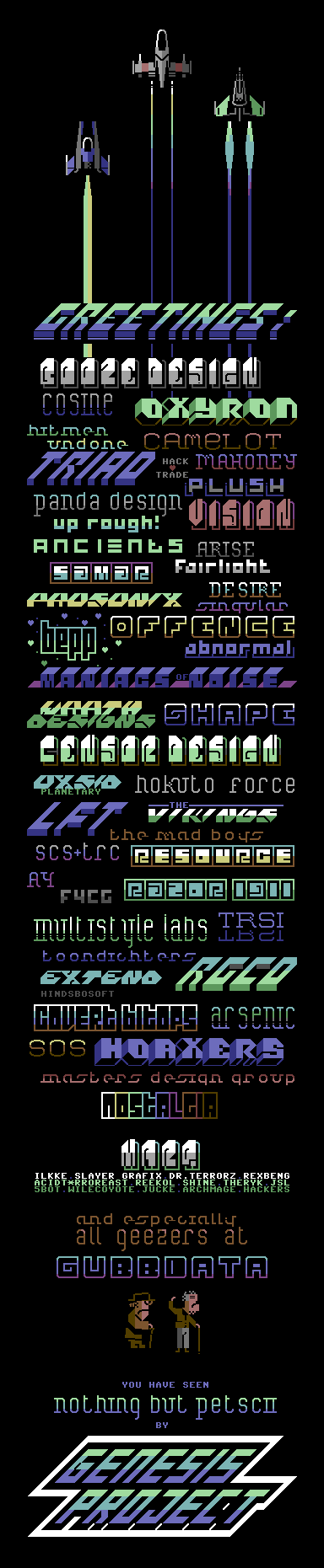 Nothing but PETSCII - Upscroller